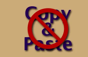 don't copy paste