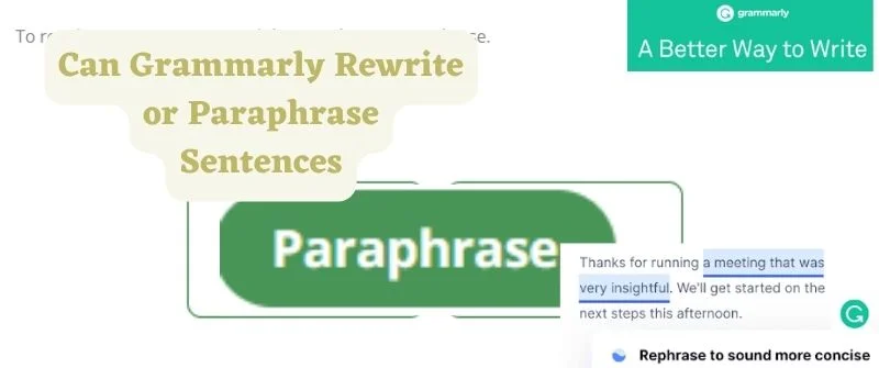 Can Grammarly Rewrite