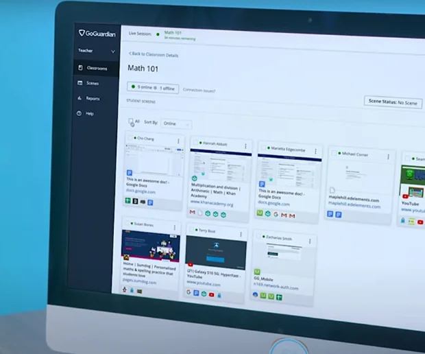 GoGuardian screen monitoring