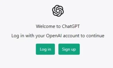 chatGPT login