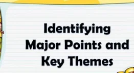 identify main points