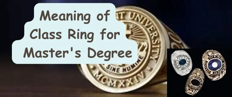 Class ring for deals masters degree