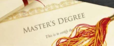 master degree certificate